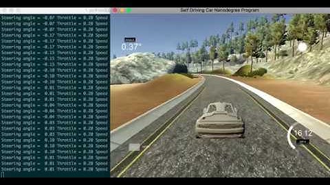 End to End Learning for Self-Driving Cars in a simulator(Track 1)