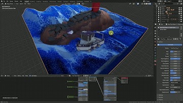 Dans les coulisses... (FR)"Lighthouse in the Storm" Blender 2.83(EEVEE).