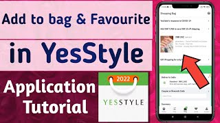 How to Add to Bag & Favourite any product in YesStyle App screenshot 1