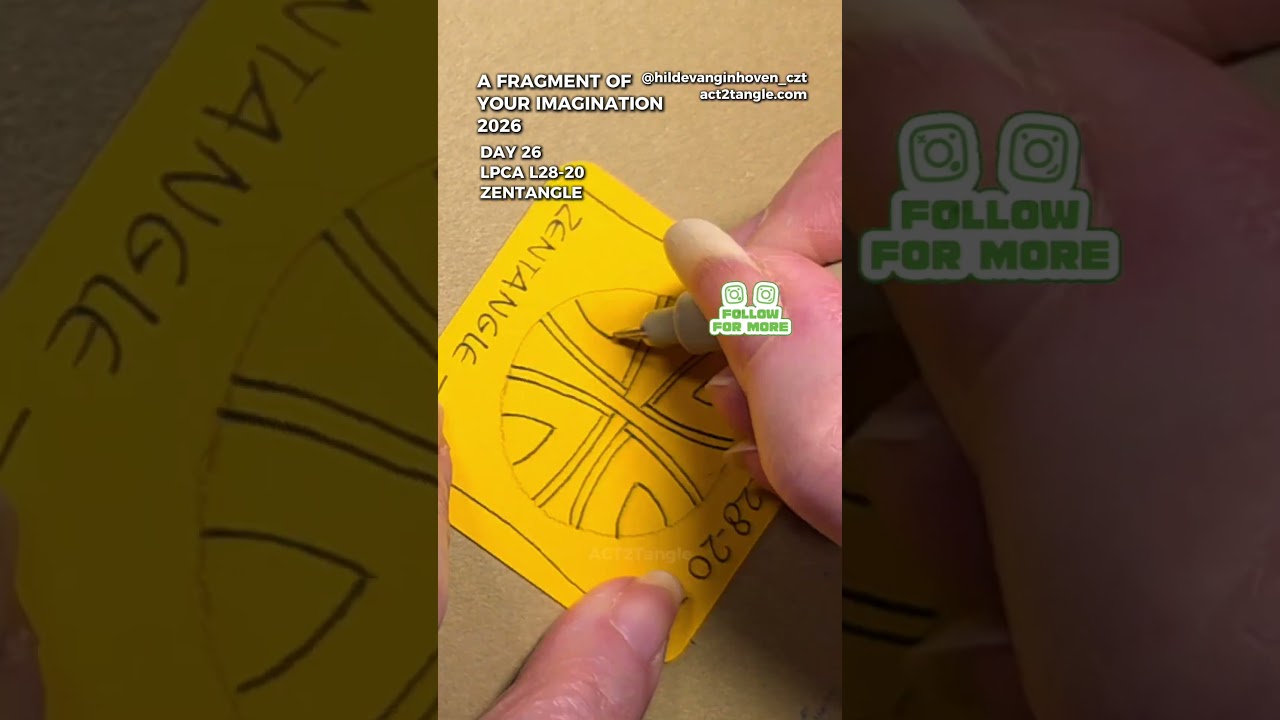 ✨Een Zentangle moment om te vertragen. 