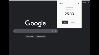 SimpleFocus Mode Chrome Extension - Pomodoro Timer -  Release 0.3 screenshot 3