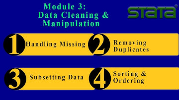 STATA Data Cleaning & Manipulation – Module 3 ;Missing Values, Duplicates, Reshape, Subset, and Sort