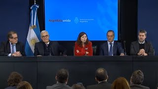 Conferencia de prensa de la ministra de Economía, Silvina Batakis.