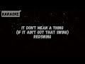 RedSwing It Don T Mean A Thing If It Ain T Got That Swing KARAOKE 