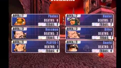 Quake III Revolution PS2 Component Attract Mode - Arena Gate Gameplay