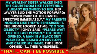 My Wealthy Sister Demanded My Inheritance in Court—The Man in a Black Suit Walked In—the Judge Fro