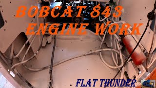 BOBCAT 843 - ENGINE OIL, FUEL FILTER, & MOTOR MOUNTS; Episode# 6