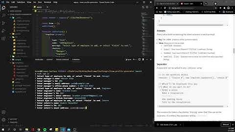 Team Profile Generator Module 10 Challenge