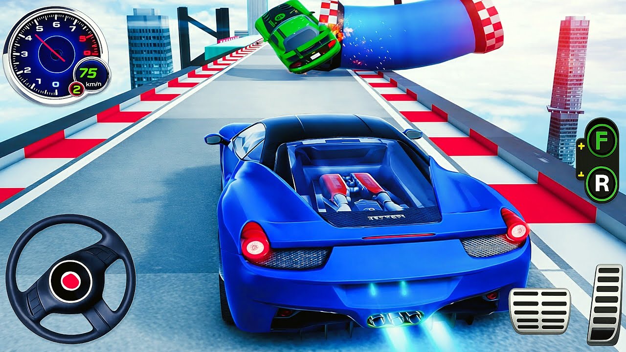 Impossible GT Car Stunts Racing 3D – Mega Ramp Extreme Car Driving 2026 - Android GamePlay