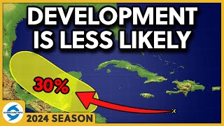 Tropical wave with lower chances of development. Will reach Belize and Mexico this weekend.