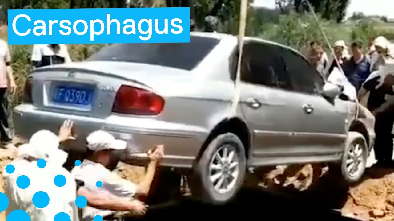 Man Gets Buried in His Old Vehicle in Bizarre Funeral Ceremony YouTube
