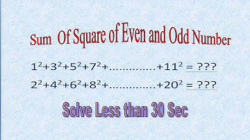 Sum Of Squares Of Even Or Odd Numbers