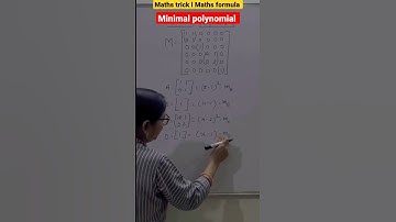 @minimal polynomial of matrix by trick 😲#shorts #youtubeshorts #shortvideo #maths #trick