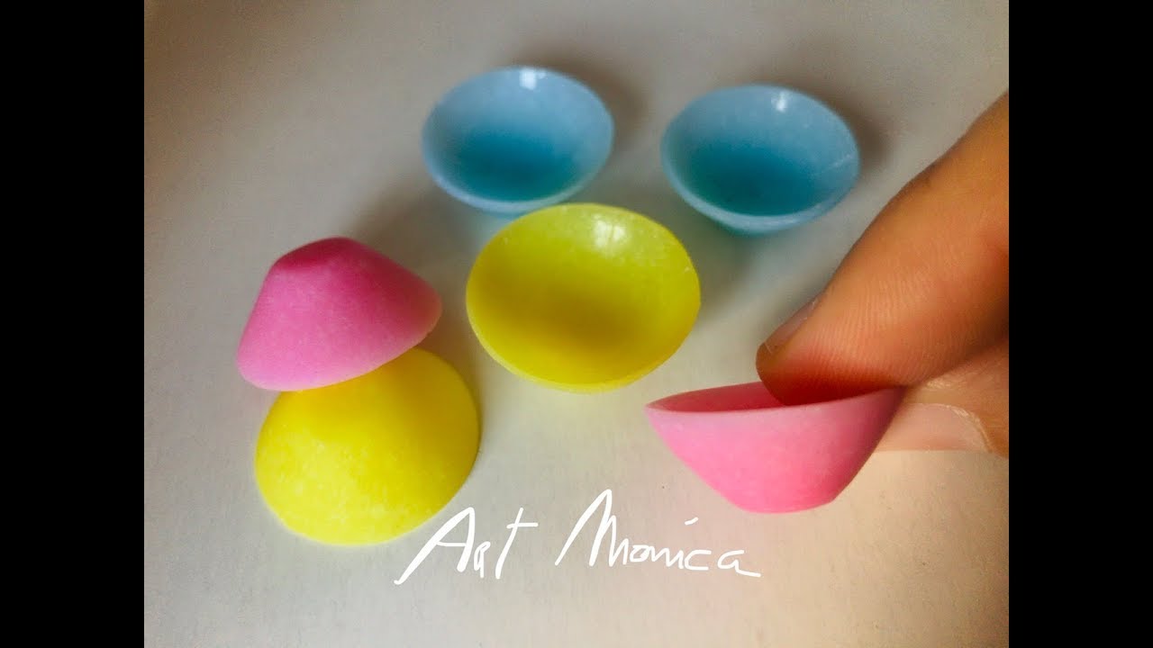 Pastel Bowls Miniature Polymer Clay DIY YouTube