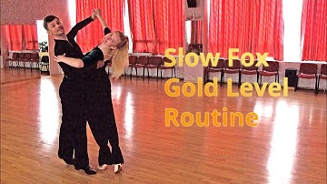 Slow Foxtrot Gold Level Choreography | Outside Swivel, Natural Zig Zag from Promenade