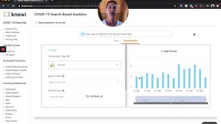 Search-based analytics on COVID-19 data