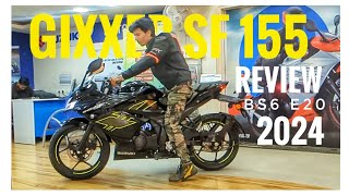 must watch Suzuki Gixxer sf 155cc 2024 bs6 detail specification & Review #gixxer #motovlog #suzuki