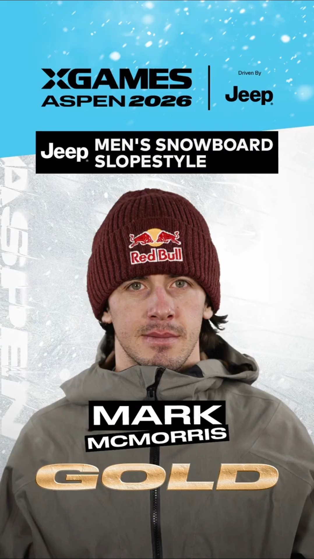 Mark McMorris Gold Medal run in the Jeep Men's Snowboard