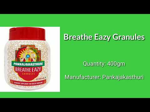 Pankajakasthuri Breathe Eazy Granules for Bronchitis, Asthma, Chronic Cold and Cough | Ayush Care - video from Ayush Care
