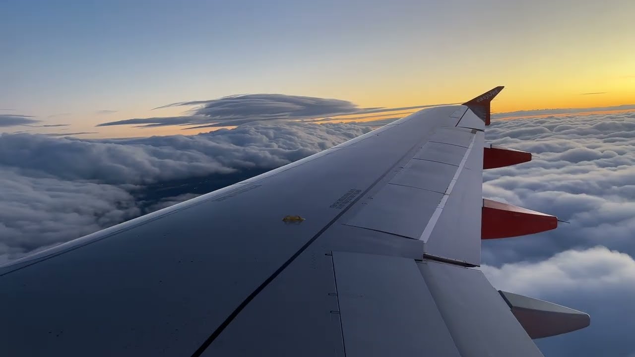 EasyJet Switzerland A320-214 HB-JXD approach and landing Genève Aéroport