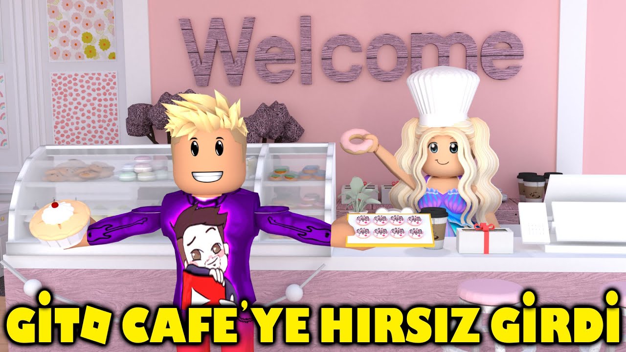 Gito Cafe Açtık Gece Hırsız Girdi | Roblox Brookhaven