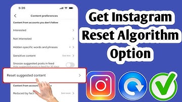 How to Get Instagram Reset Algorithm Option-2025 | Instagram Reset Algorithm Option