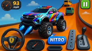 Monster Truck Mega Ramp Impossible Driver - 4x4 Ultimate Car Stunts GT Racing - Android GamePlay screenshot 3