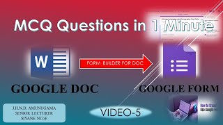 google form 5-How to create google form within short period using Form Builder for docs.