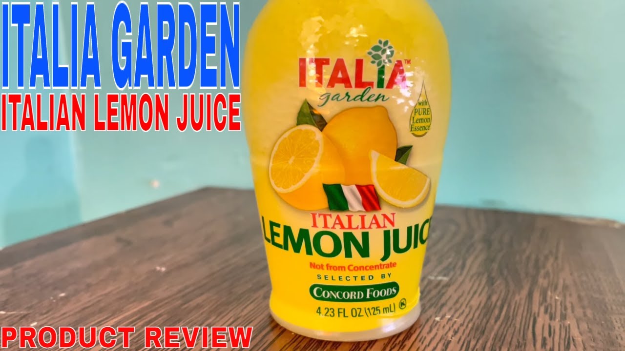 Italia Garden Italian Lemon Juice 6.76 Oz (Pack of 4) 🔴 YouTube