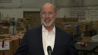 Gov. Tom Wolf, first lady Frances Wolf volunteer at Food Bank