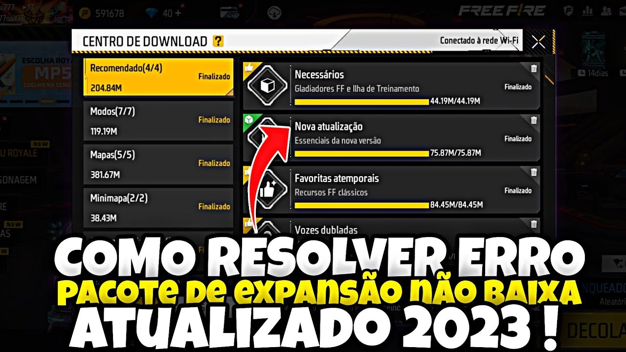 Onde baixar o pacote de download? – Free Fire Suporte