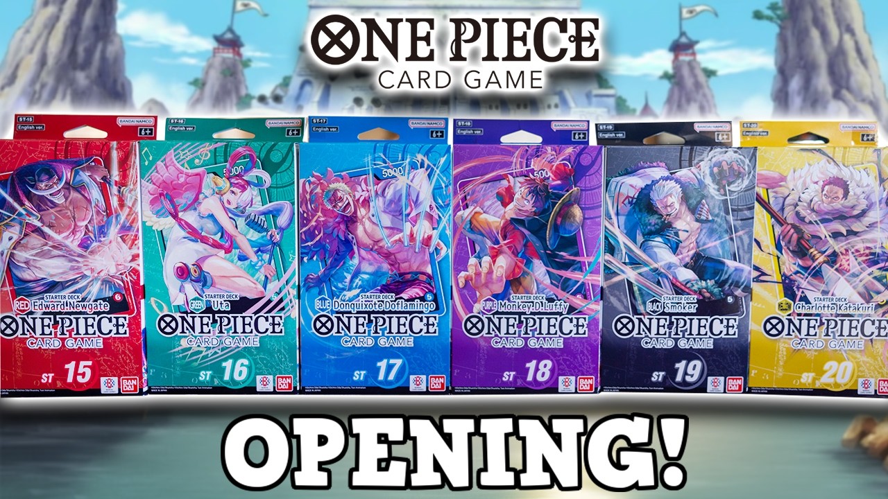 one piece tcg starter decks 15-20 One Piece TCG