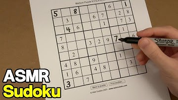[ASMR] Sudoku Puzzle Solving