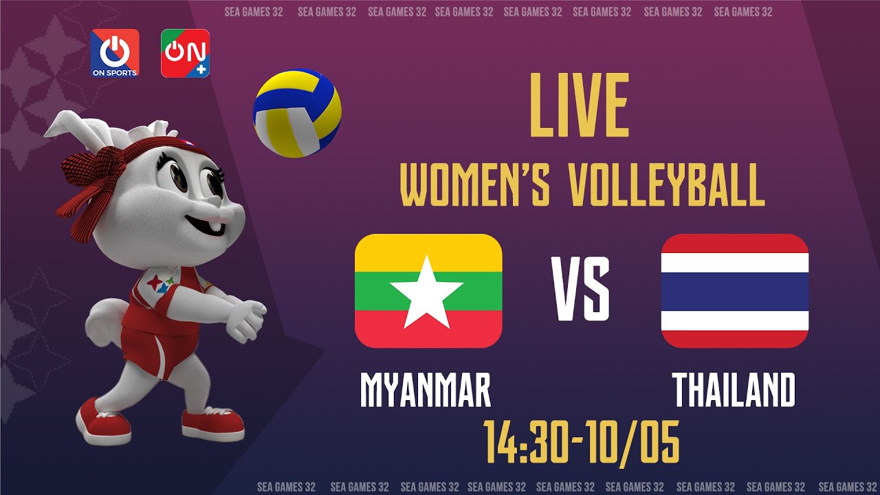 🔴Live: Myanmar - Thailand | พม่า-ไทย Group A - Women's Volleyball SEA Games 32