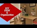 DIY Desk and Organization Bookshelf - Back to School DIY Desk and Organization Bookshelf - Back to School