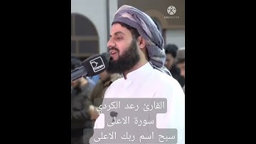 القارئ رعد الكردي سورة الاعلى سبح اسم ربك الاعلى