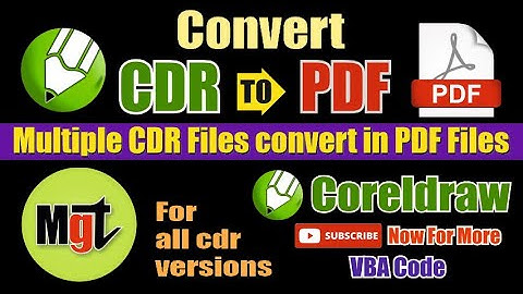 🔥 Convert ALL CDR Files to PDF in One Click | CorelDRAW VBA Magic Trick | Exclusive Tutorial