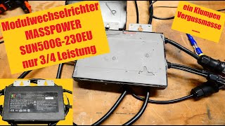 Modulwechselrichter Mpower Sun500G-230-Eu Bringt Nur Noch 34 Leistung