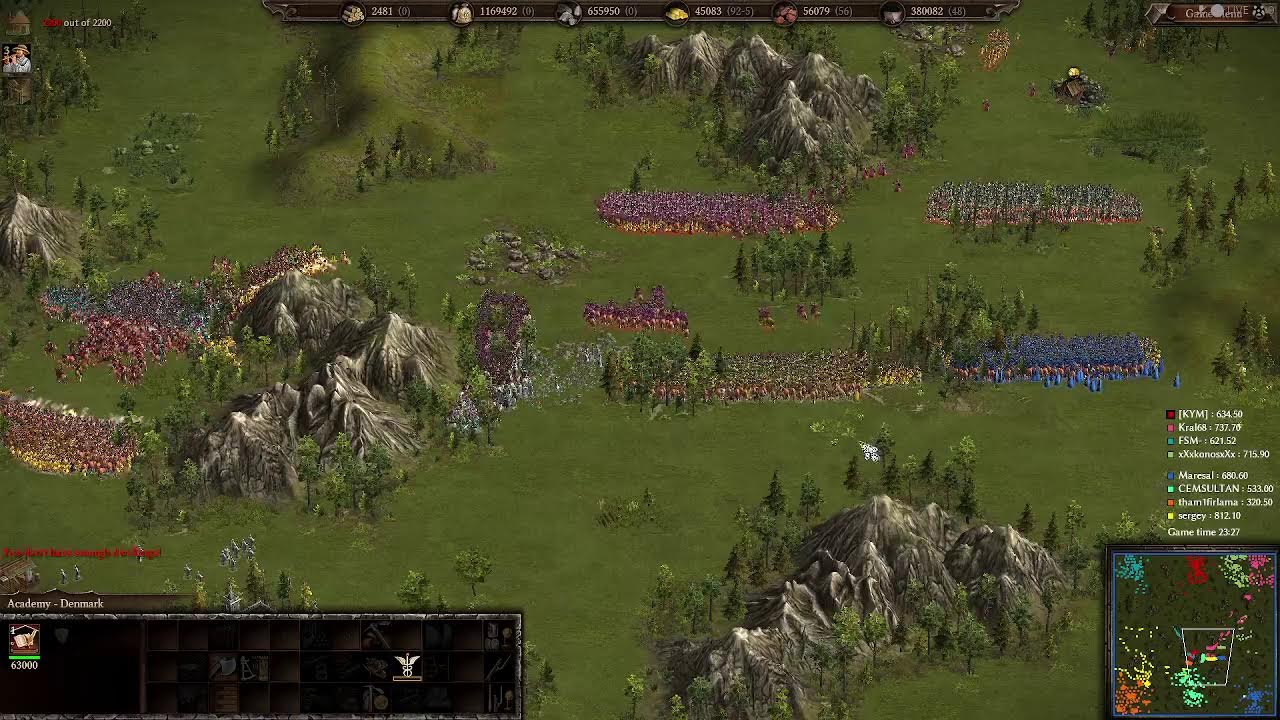 Cossacks 3 live Maresal Cemsultan Sergey tham1firlama vs KYM FSM Kral Konos