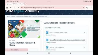 AYUSHMAN EXAM CGRMS FOR NON REGISTERED STAFF USER  screenshot 1