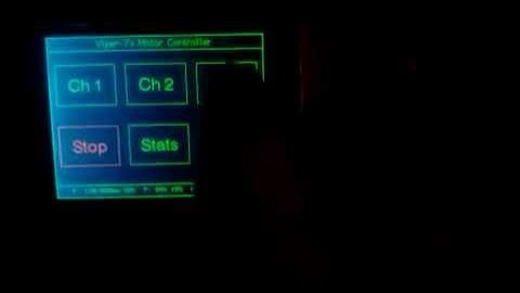 Multi-page retro touch interface for STM32 Motor Controller