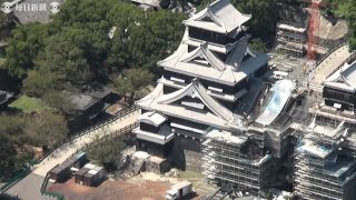 熊本城大天守内部を報道公開　工事ほぼ完了、21年春から一般公開