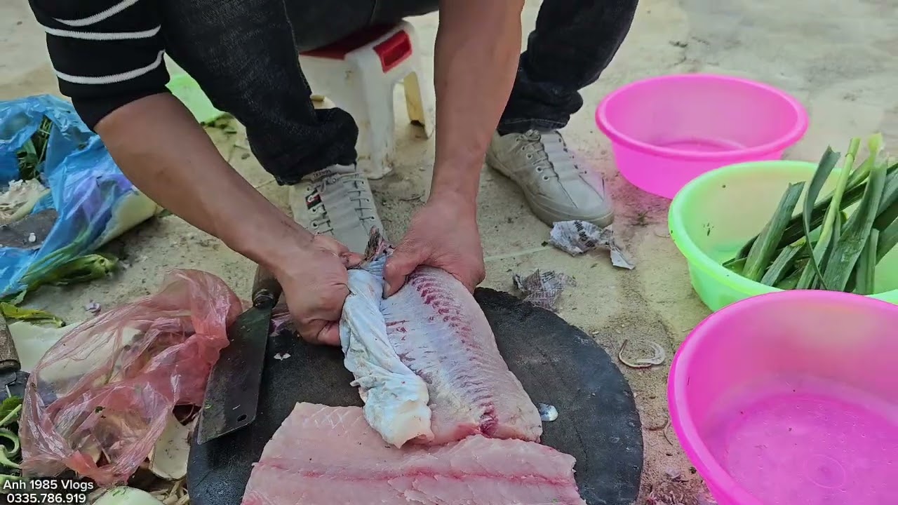 Câu cá ăn tại ao/Anh 1985 Vlogs