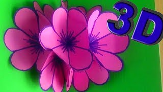 DIY 3D ОТКРЫТКА - легко, быстро, просто - цветы из бумаги ✿ OLESYA VESTA DIY 3D ОТКРЫТКА - легко, быстро, просто - цветы из бумаги ✿ OLESYA VESTA