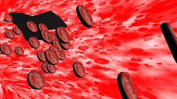 Blood Cells in a Vessel with nParticles in Maya & After Effect & UV texturing in Photoshop Final
