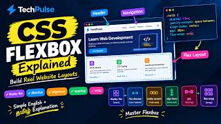 CSS Flexbox Explained 🔥 | Complete Guide with Real Website Example | English + Tamil