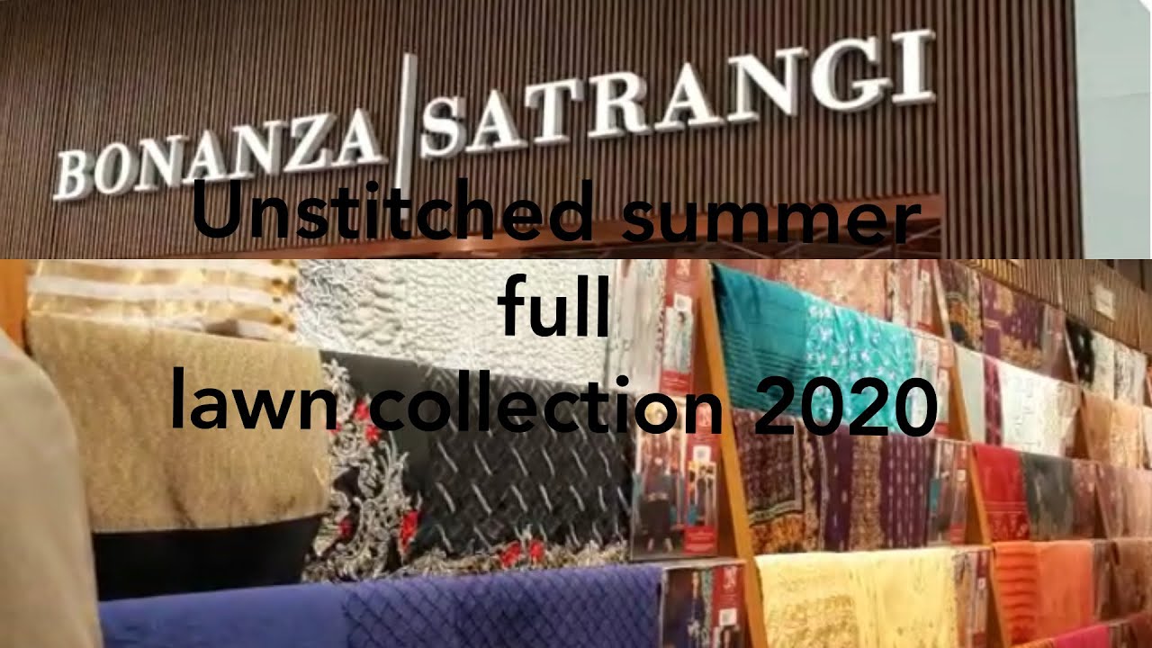 Bonanza Satrangi unstitched lawn new arrival 2020 collection Buy it