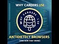 💳 Why Carders Use Antidetect Browsers (And How They Work) 🔍 @TrendHiveAcademy