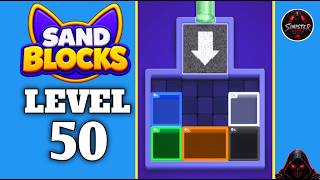 Sand Blocks Drop Puzzle Level 50 Walkthrough Solution 