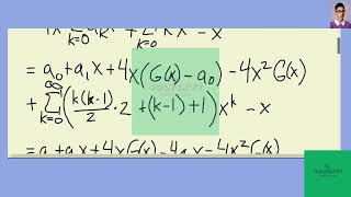 [Math] Use generating functions to solve the recurrence relation with initial conditions 2 and